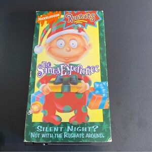 RUGRATS The Santa Experience VHS Nickelodeon Christmas Special 1994 Orange Tape